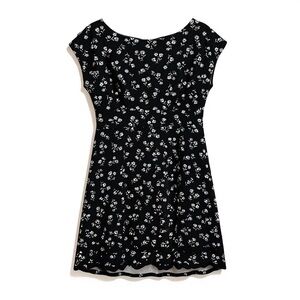 Elegant Black Floral Dress